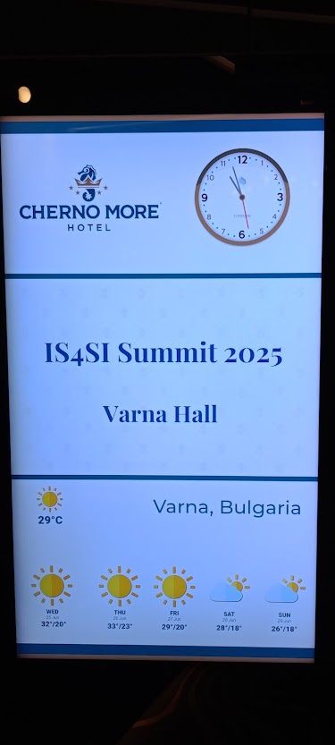 IS4SI Summit 2025, Varna, Bulgaria - Poster
